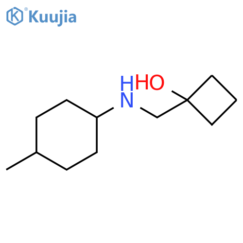 1-{[(4-methylcyclohexyl)amino]methyl}cyclobutan-1-ol structure