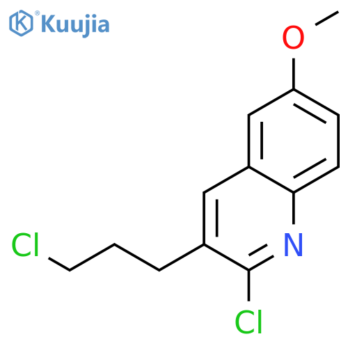 2-chloro-3-(3-chloropropyl)-6-methoxyquinoline structure