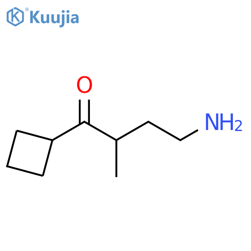 1-Butanone, 4-amino-1-cyclobutyl-2-methyl- structure
