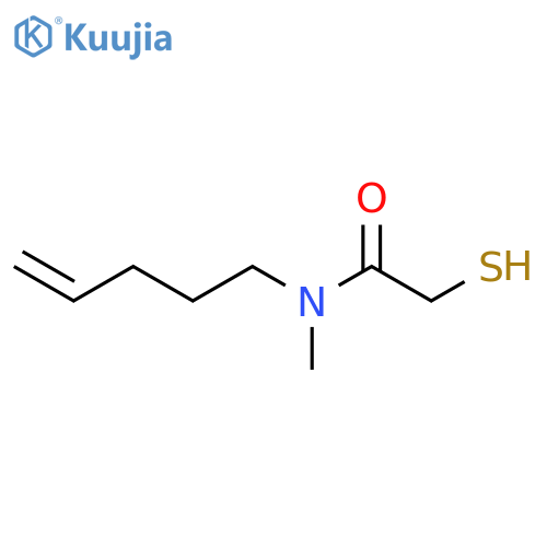 N-methyl-N-(pent-4-en-1-yl)-2-sulfanylacetamide structure