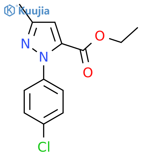 Ethyl 1-(4-chlorophenyl)-3-methylpyrazole-5-carboxylate structure