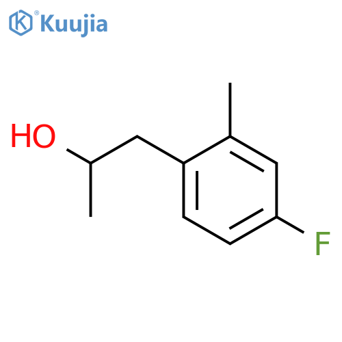 1-(4-fluoro-2-methylphenyl)propan-2-ol structure