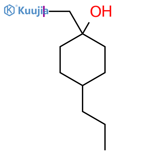 1-(Iodomethyl)-4-propylcyclohexan-1-ol structure