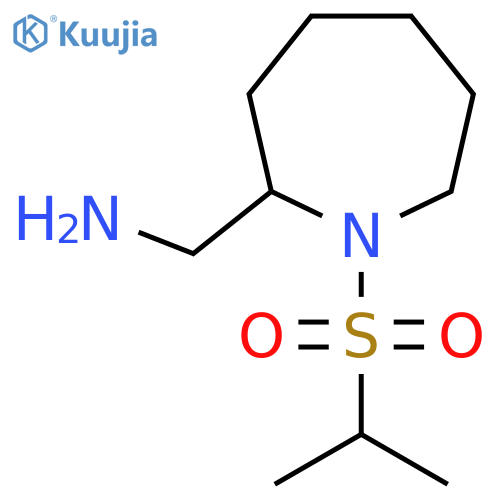 1-(propane-2-sulfonyl)azepan-2-ylmethanamine structure