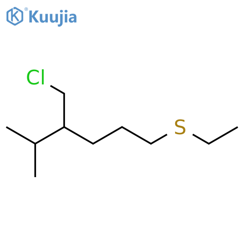 Hexane, 4-(chloromethyl)-1-(ethylthio)-5-methyl- structure