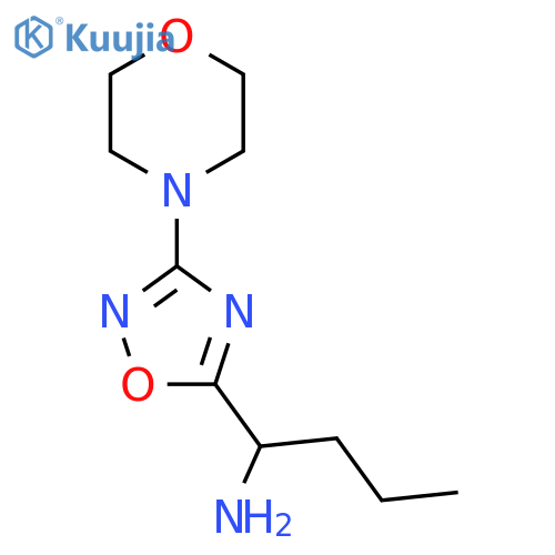 1-3-(morpholin-4-yl)-1,2,4-oxadiazol-5-ylbutan-1-amine structure