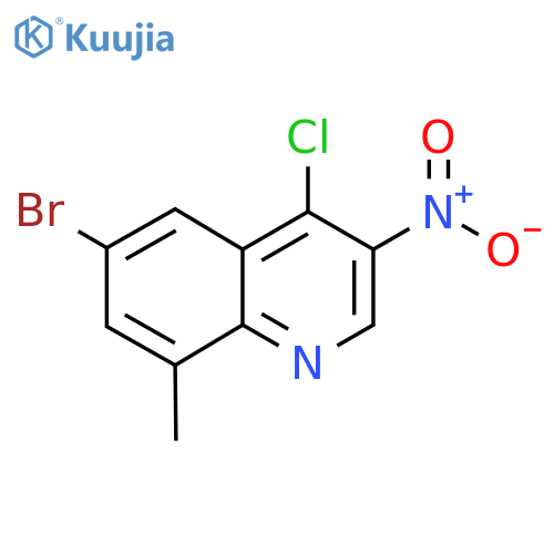 6-Bromo-4-chloro-8-methyl-3-nitroquinoline structure