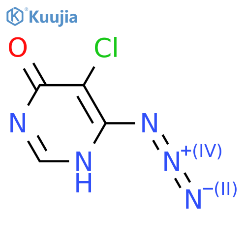 6-azido-5-chloro-3,4-dihydropyrimidin-4-one structure