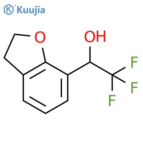 1-(2,3-dihydro-1-benzofuran-7-yl)-2,2,2-trifluoroethan-1-ol structure