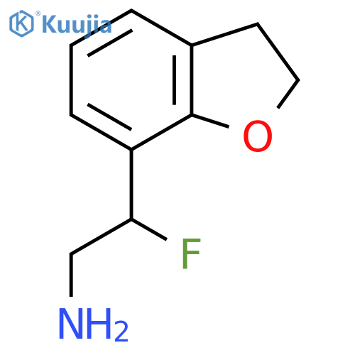 2-(2,3-dihydro-1-benzofuran-7-yl)-2-fluoroethan-1-amine structure