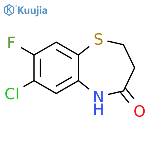 1,5-Benzothiazepin-4(5H)-one, 7-chloro-8-fluoro-2,3-dihydro- structure