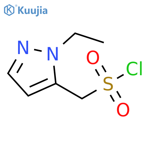 (1-ethyl-1H-pyrazol-5-yl)methanesulfonyl chloride structure