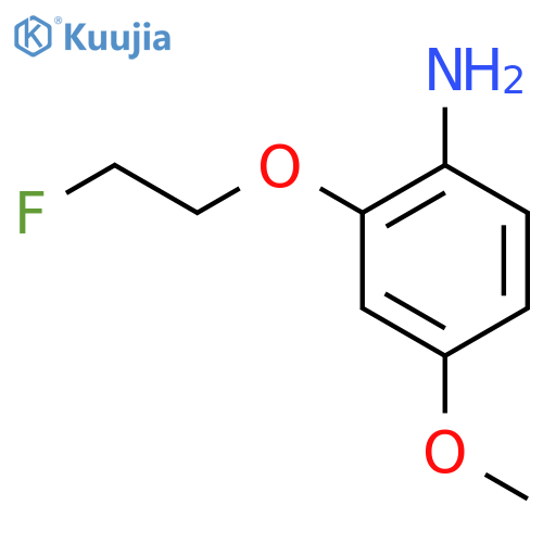 2-(2-fluoroethoxy)-4-methoxyaniline structure