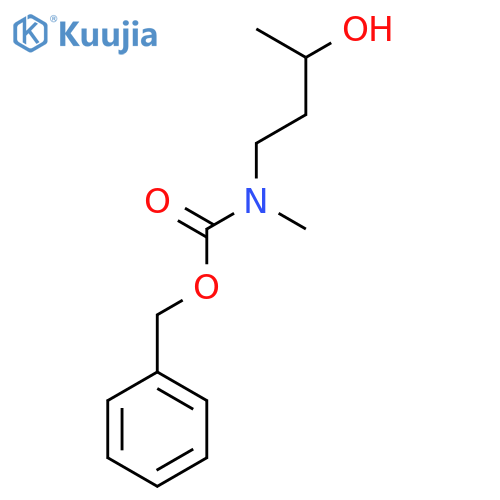 benzyl N-(3-hydroxybutyl)-N-methylcarbamate structure