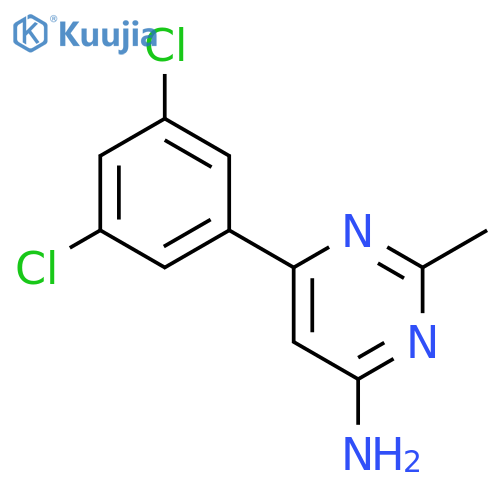 6-(3,5-dichlorophenyl)-2-methylpyrimidin-4-amine structure