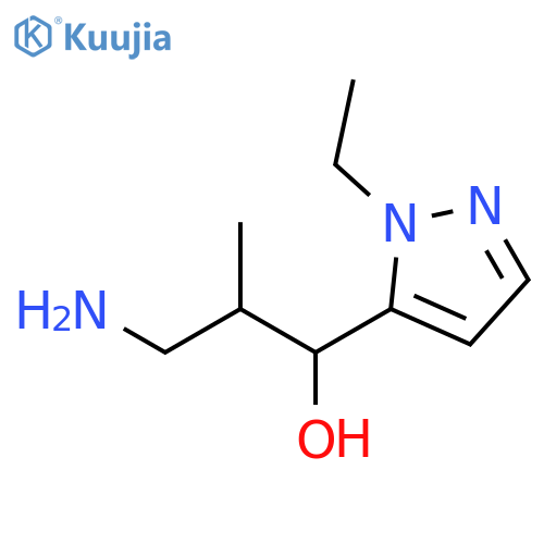 1H-Pyrazole-5-methanol, α-(2-amino-1-methylethyl)-1-ethyl- structure