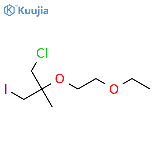 1-chloro-2-(2-ethoxyethoxy)-3-iodo-2-methylpropane structure