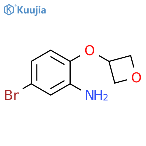 5-Bromo-2-(oxetan-3-yloxy)aniline structure