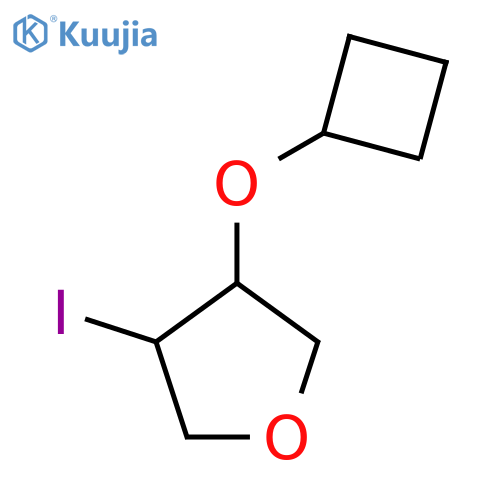 3-cyclobutoxy-4-iodooxolane structure