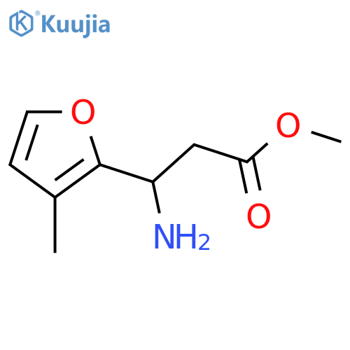 methyl 3-amino-3-(3-methylfuran-2-yl)propanoate structure