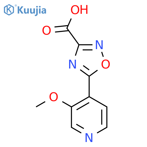 5-(3-methoxypyridin-4-yl)-1,2,4-oxadiazole-3-carboxylic acid structure
