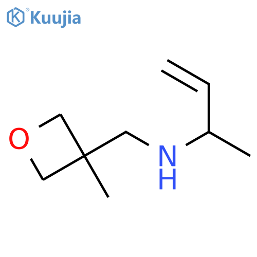 (but-3-en-2-yl)[(3-methyloxetan-3-yl)methyl]amine structure
