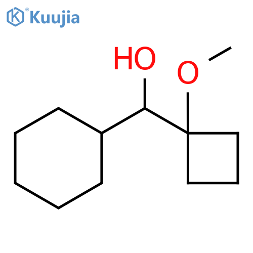 cyclohexyl(1-methoxycyclobutyl)methanol structure