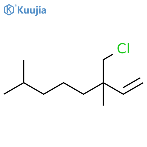 1-Octene, 3-(chloromethyl)-3,7-dimethyl- structure