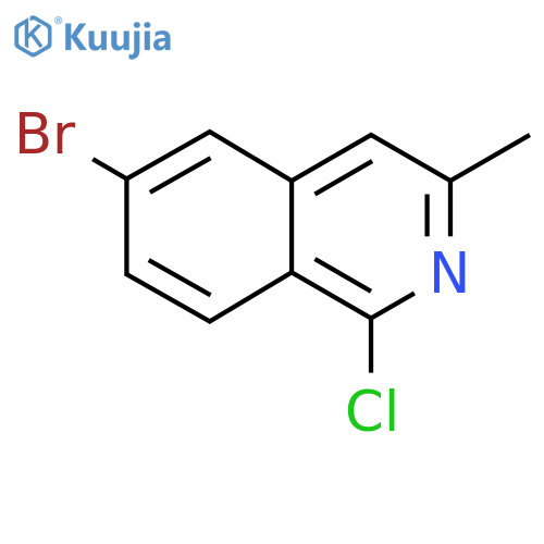 6-Bromo-1-chloro-3-methylisoquinoline structure