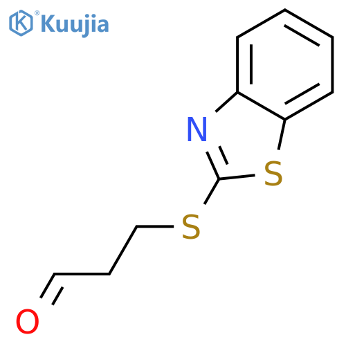 Propanal,3-(2-benzothiazolylthio)- structure