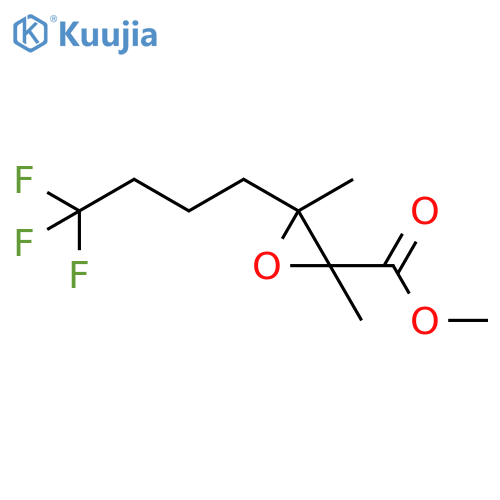 2-Oxiranecarboxylic acid, 2,3-dimethyl-3-(4,4,4-trifluorobutyl)-, methyl ester structure