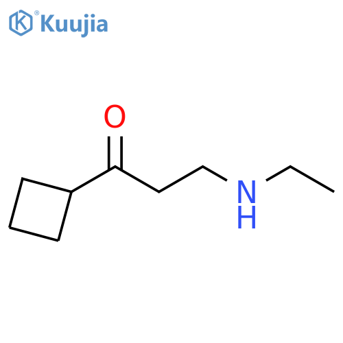 1-Propanone, 1-cyclobutyl-3-(ethylamino)- structure
