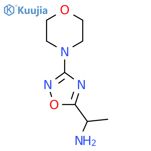 1-[3-(Morpholin-4-yl)-1,2,4-oxadiazol-5-yl]ethan-1-amine structure