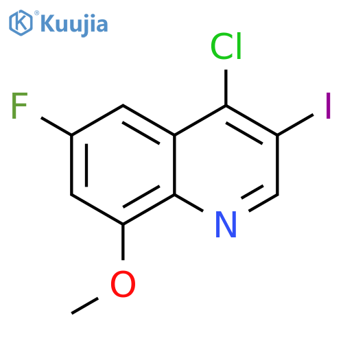 4-Chloro-6-fluoro-3-iodo-8-methoxyquinoline structure