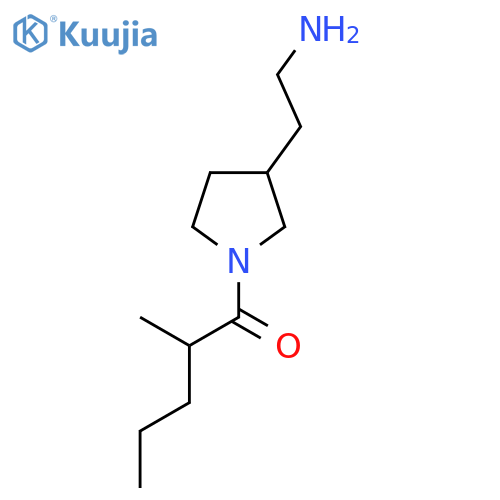 1-[3-(2-Aminoethyl)pyrrolidin-1-yl]-2-methylpentan-1-one structure