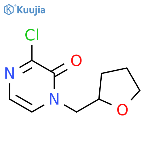 3-chloro-1-((tetrahydrofuran-2-yl)methyl)pyrazin-2(1H)-one structure
