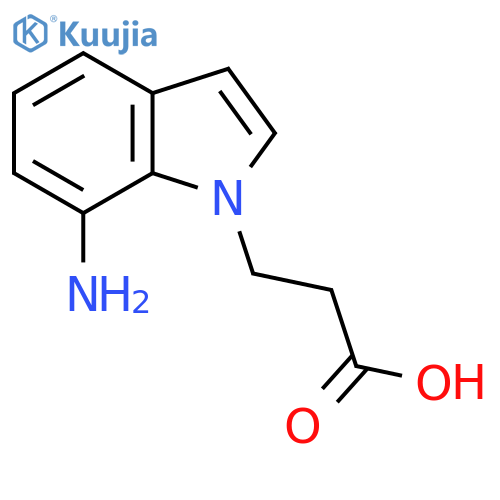 3-(7-amino-1H-indol-1-yl)propanoic acid structure