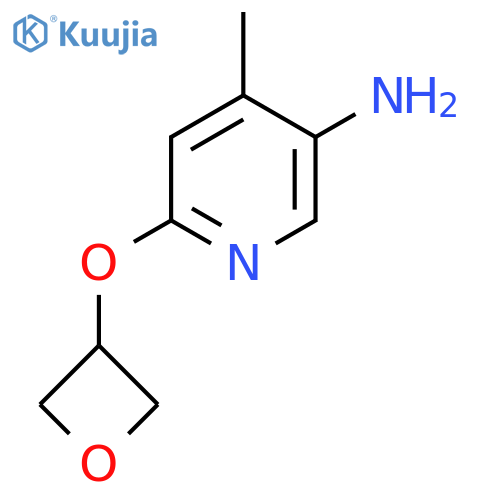 4-Methyl-6-(oxetan-3-yloxy)pyridin-3-amine structure