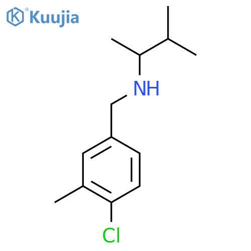 (4-chloro-3-methylphenyl)methyl(3-methylbutan-2-yl)amine structure