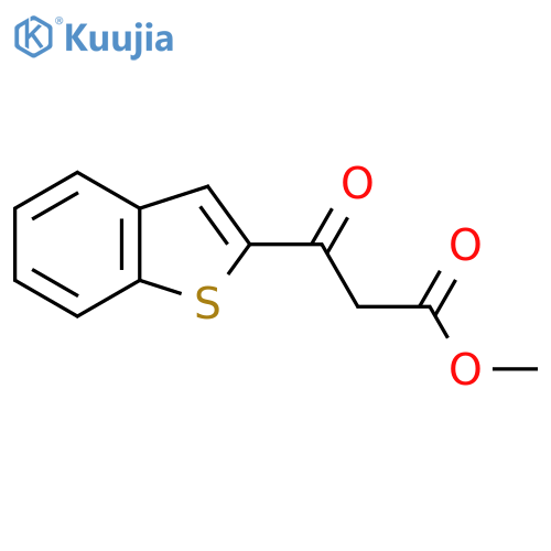 methyl 3-(1-benzothiophen-2-yl)-3-oxopropanoate structure