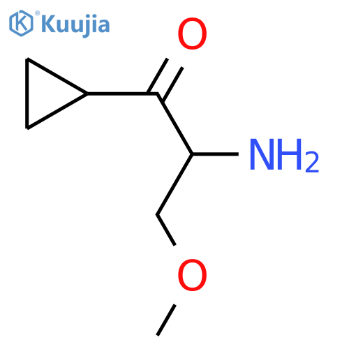 2-Amino-1-cyclopropyl-3-methoxypropan-1-one structure