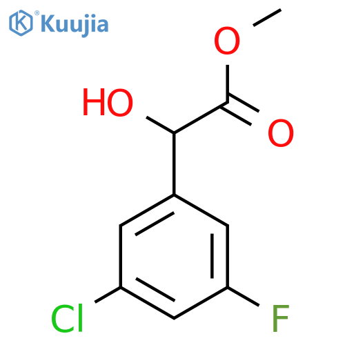 methyl 2-(3-chloro-5-fluorophenyl)-2-hydroxyacetate structure