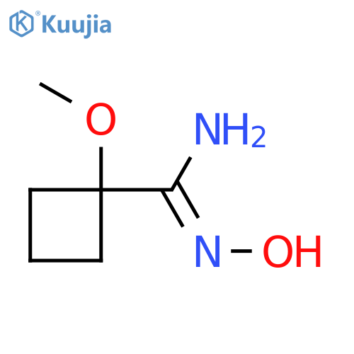 N'-Hydroxy-1-methoxycyclobutane-1-carboximidamide structure