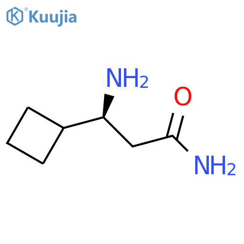 (3S)-3-Amino-3-cyclobutylpropanamide structure