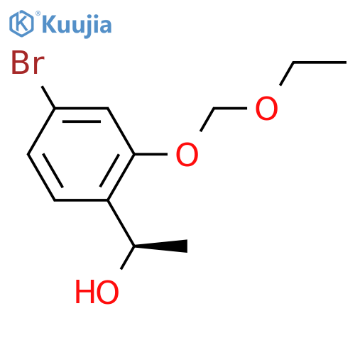 (1R)-1-4-bromo-2-(ethoxymethoxy)phenylethan-1-ol structure