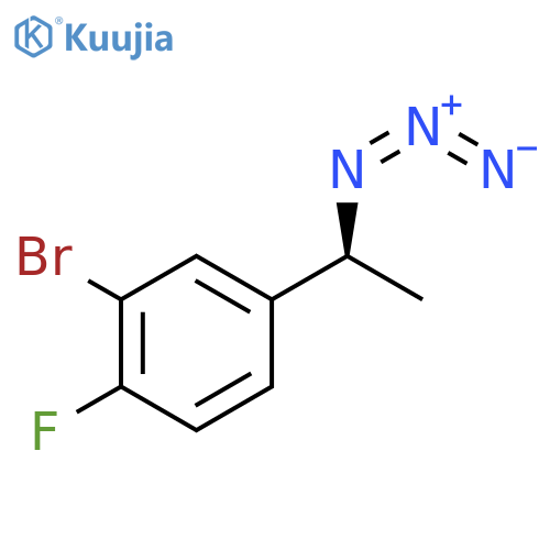 4-(1S)-1-azidoethyl-2-bromo-1-fluorobenzene structure