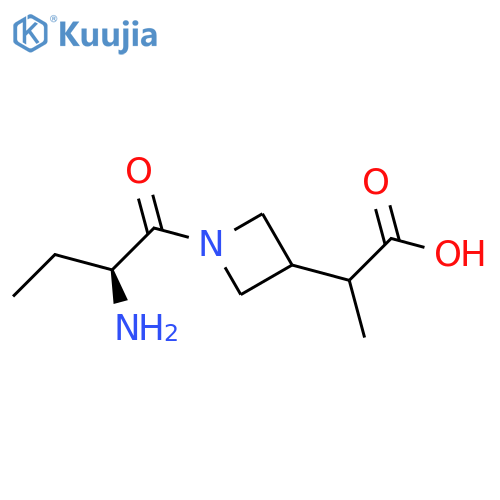 2-{1-[(2S)-2-aminobutanoyl]azetidin-3-yl}propanoic acid structure