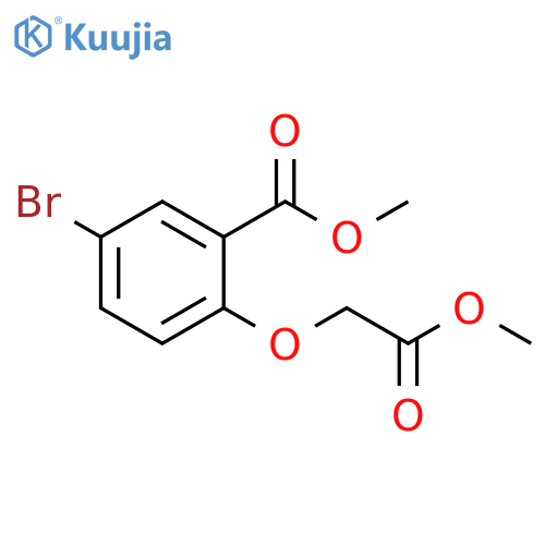 methyl 5-bromo-2-(2-methoxy-2-oxoethoxy)benzoate structure