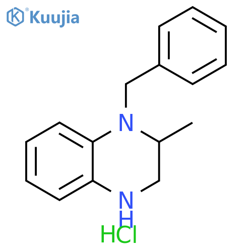 1-benzyl-2-methyl-1,2,3,4-tetrahydroquinoxaline hydrochloride structure