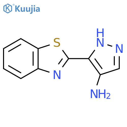 5-(1,3-benzothiazol-2-yl)-1H-pyrazol-4-amine structure
